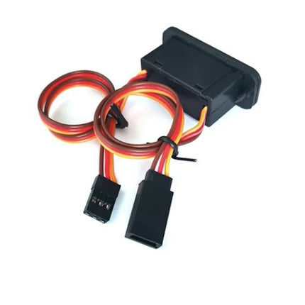 2 x Stück RC-Schalter mit LED, verbinder, JR-Stecker, Ein-Ausschalter RC Auto