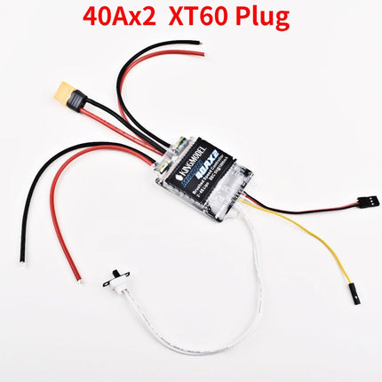 2x Dual Way Bidirektionaler 40A gebürsteter RC Motor Geschwindigkeitsregler