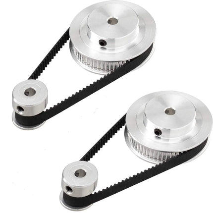 GT2 Zahnriemen Set 20T 60T – 6mm Timing Belt + Aluminium Pulley 200mm 400mm CNC 3D Drucker