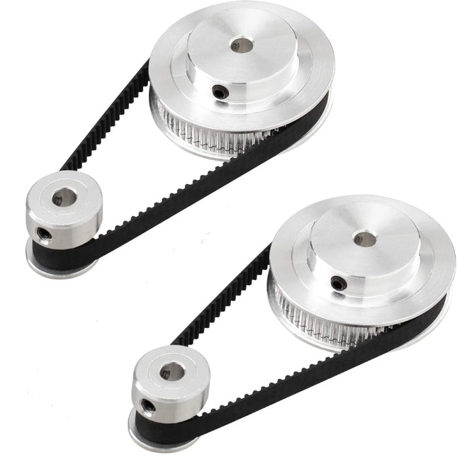 GT2 Zahnriemen Set 20T 60T – 6mm Timing Belt + Aluminium Pulley 200mm 400mm CNC 3D Drucker