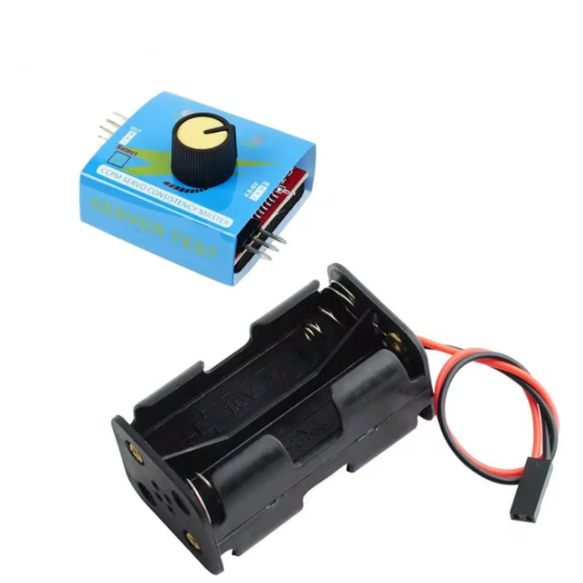 3-Kanal Digital Servo Tester + 4-Zellen AA Batteriehaltergehäuse